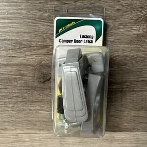 JR Products 10805 Coleman Locking Camper Latch Alloy Steel Silver